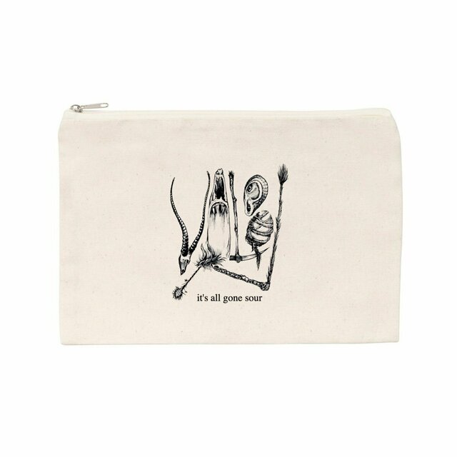 Image back Light - recycled cotton pouch