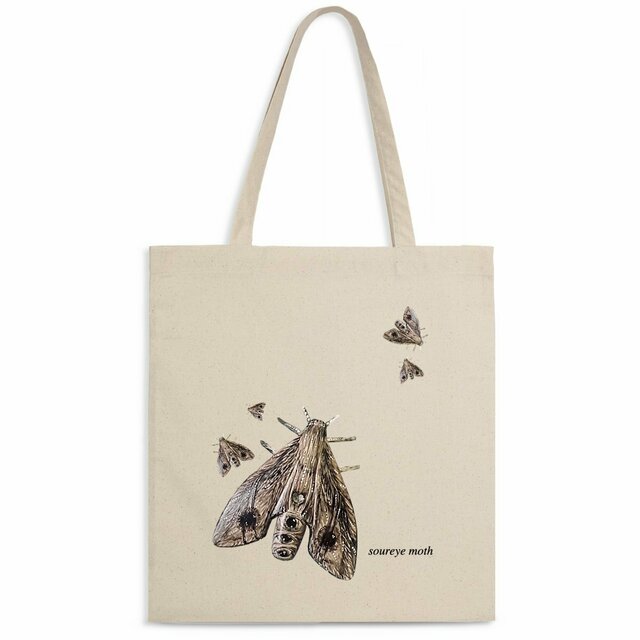 Image back Soureye moth - shopping bag