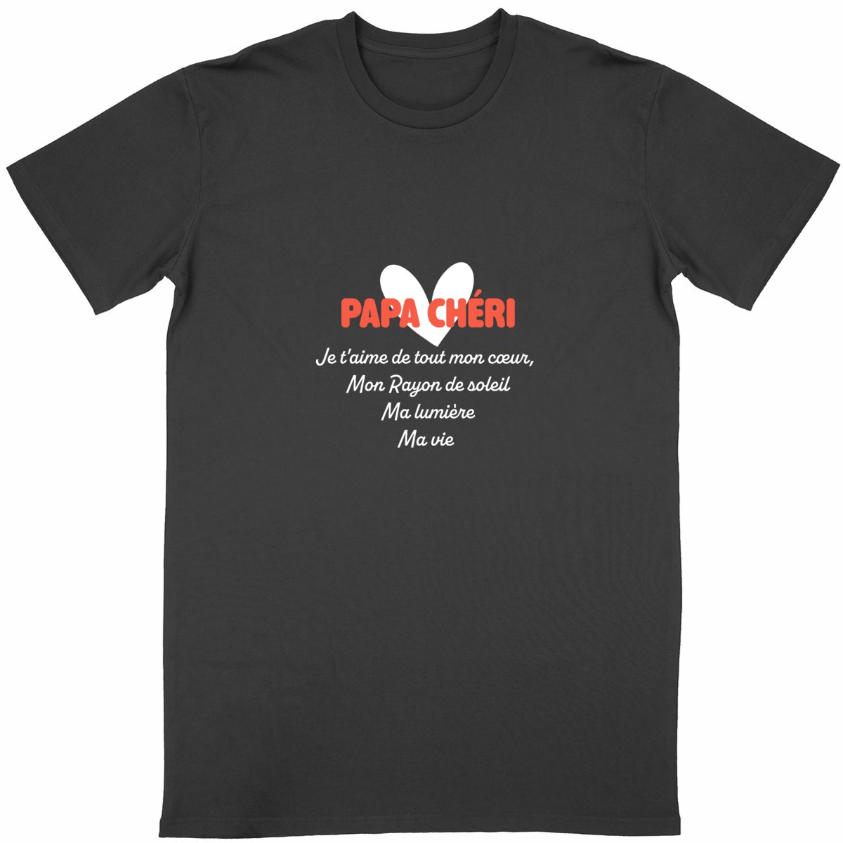 Image back Tee shirt papa chéri