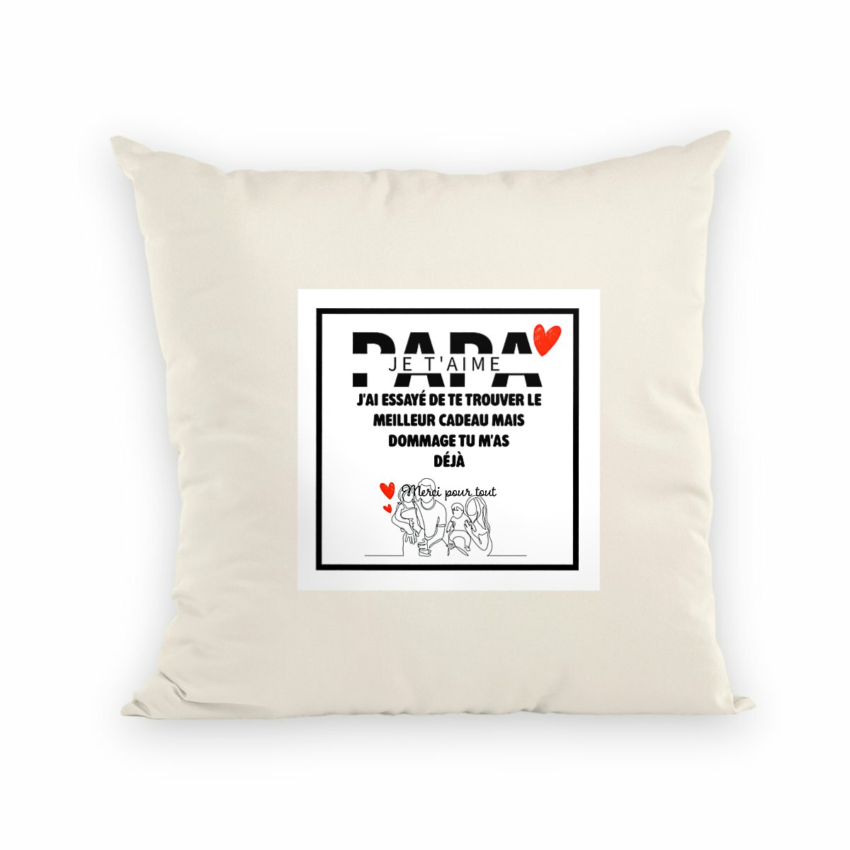 Image back Coussin papa je t'aime