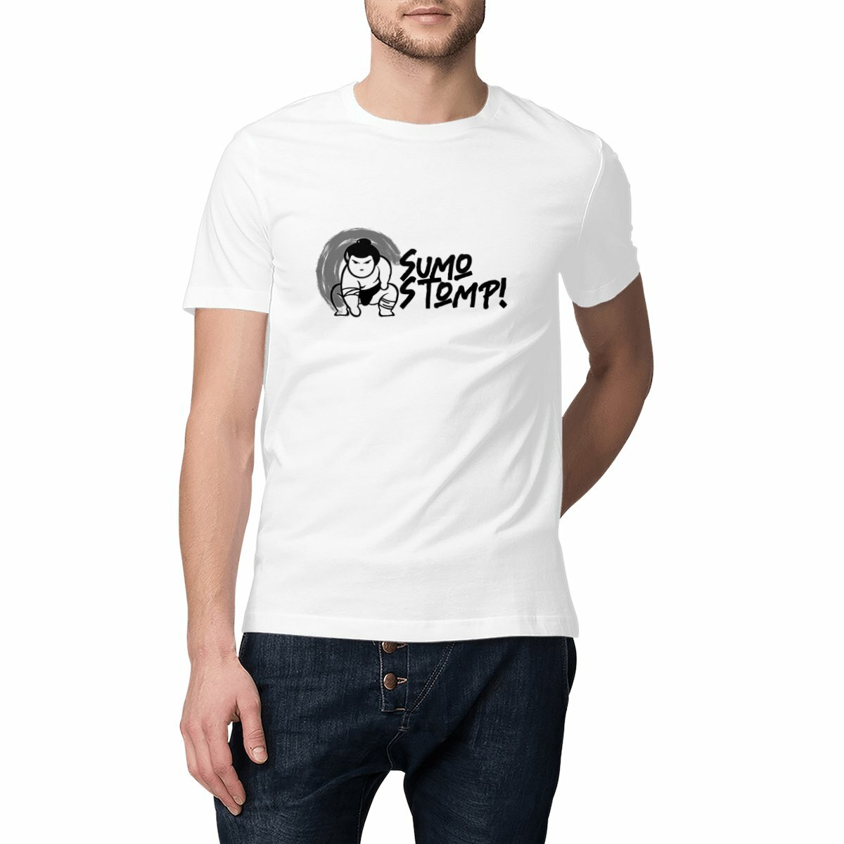 Sumo Stomp! black logo tee