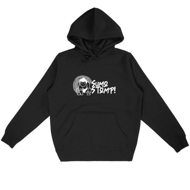 Sumo Stomp! Unisex White Logo Hoodie - Image