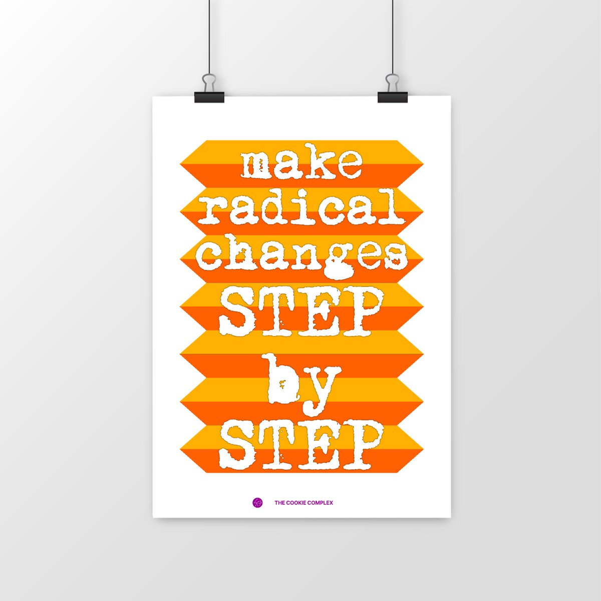 Image front make radical changes, step by step poster