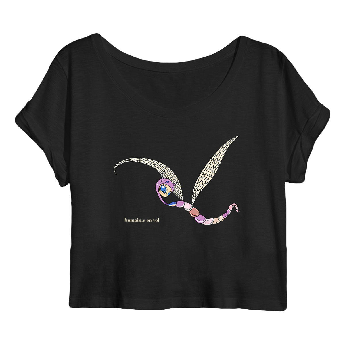 Crop top - libellule fantastik