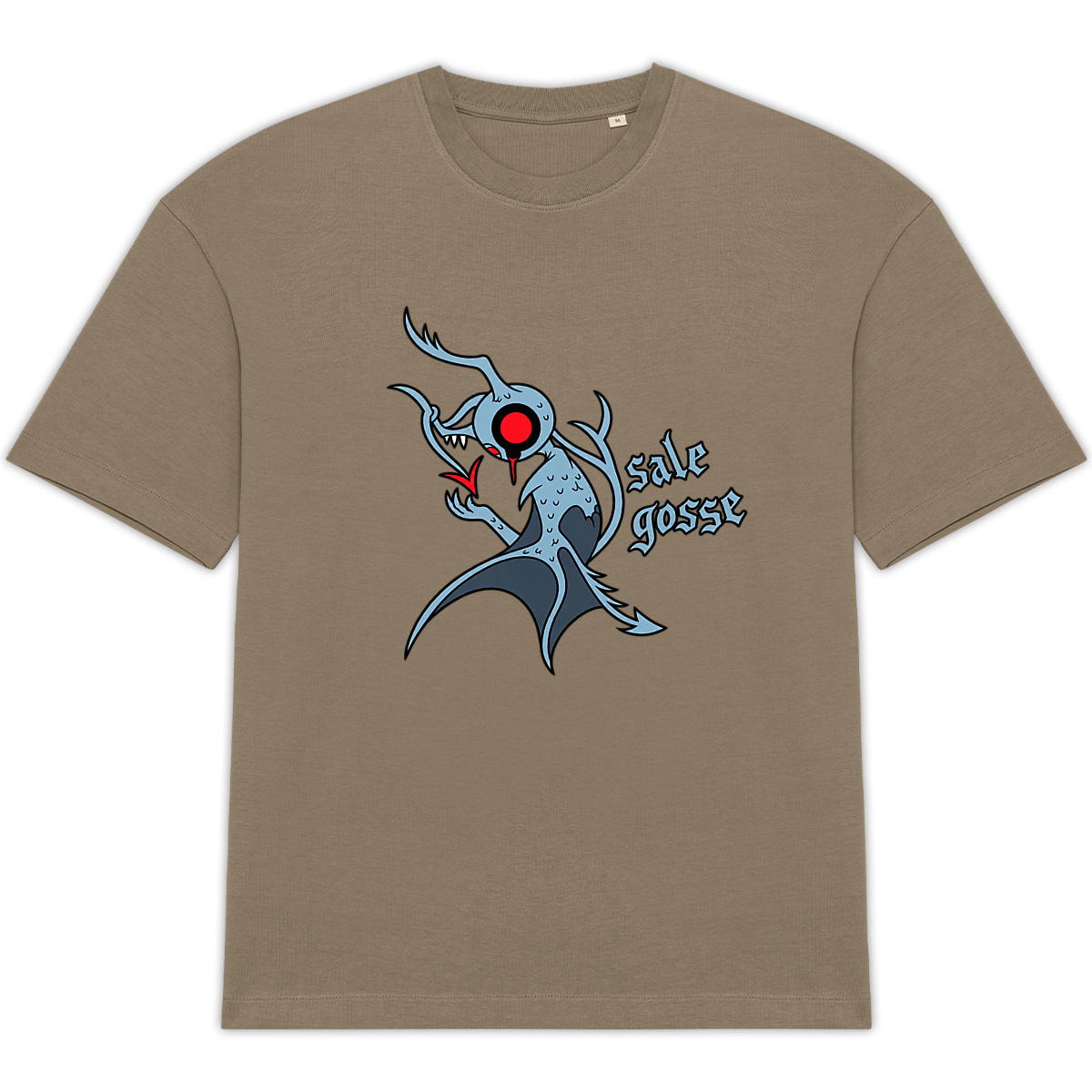 Tee shirt oversize "Sale gosse" - Image