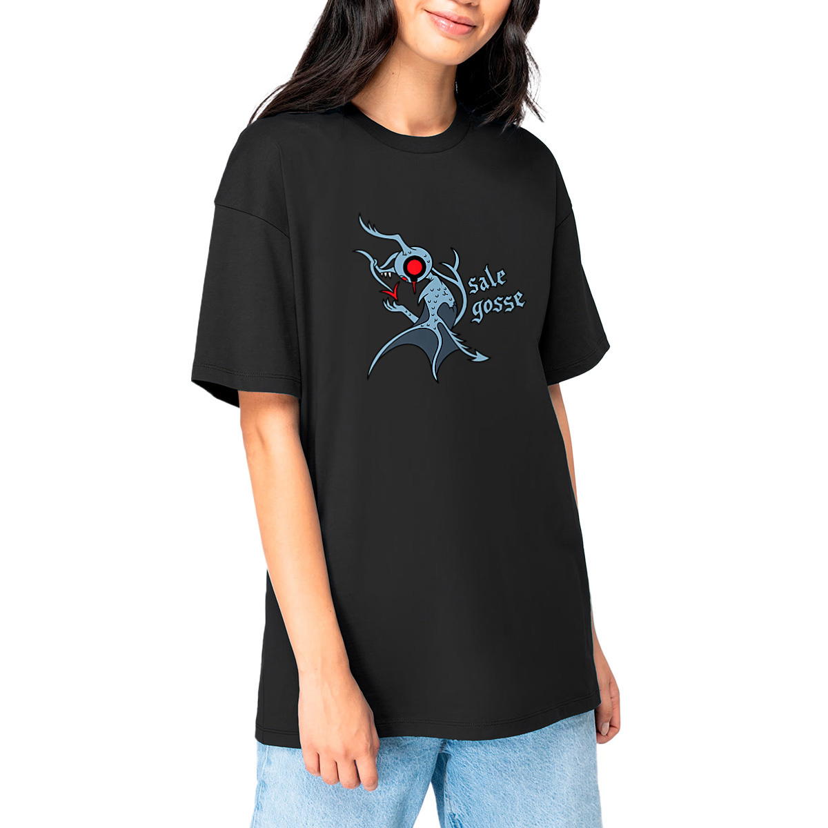 Tee shirt oversize "Sale gosse"