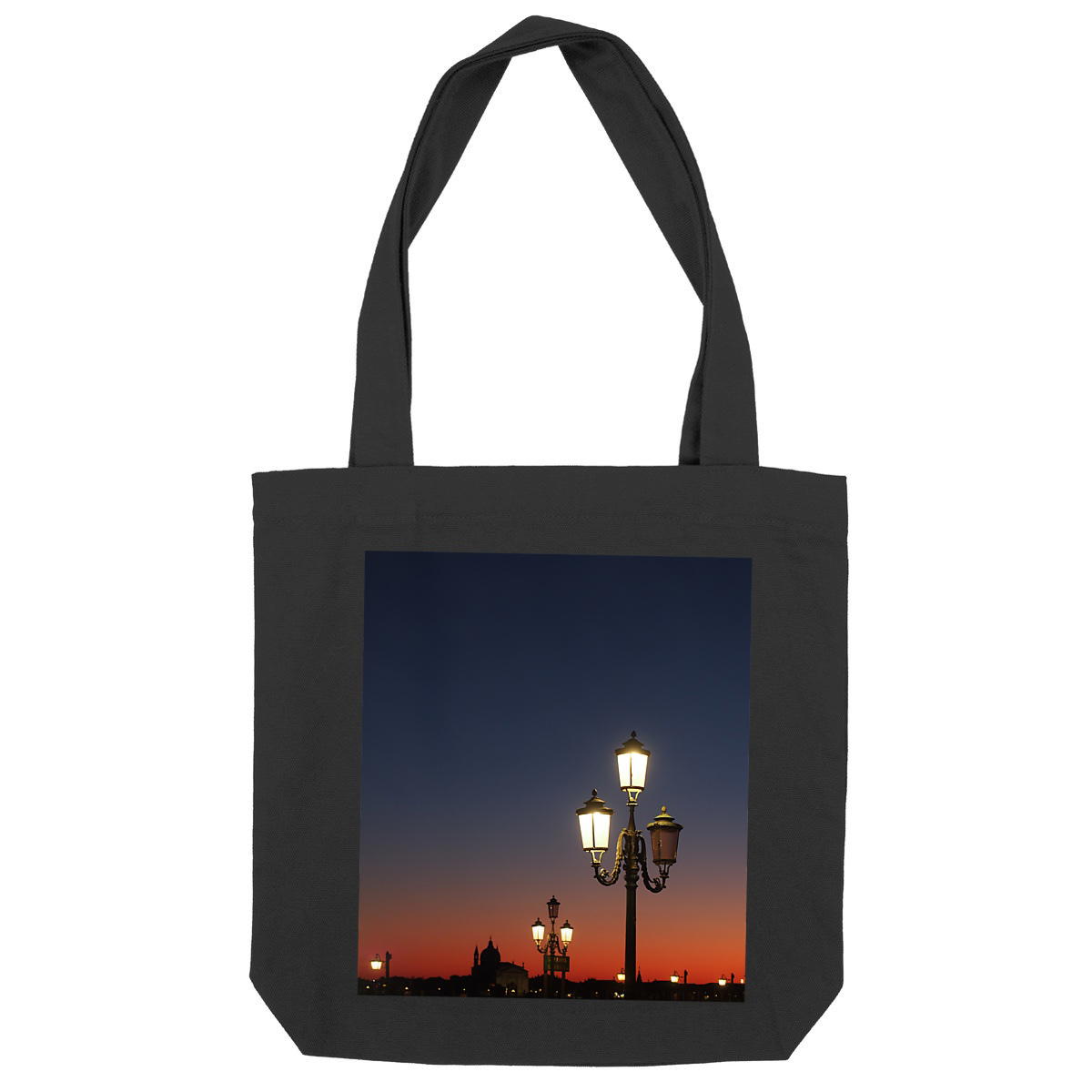 Totebag épais Bisolaire - lampadaires  de Venise - Image