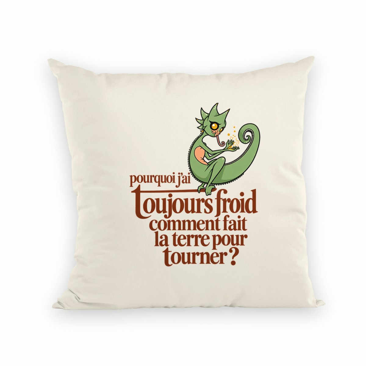 Coussin Bisolaire - Caméléon fantastik - Image