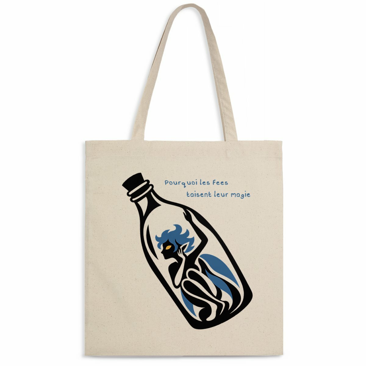 totebag - fée dans bocal - Image