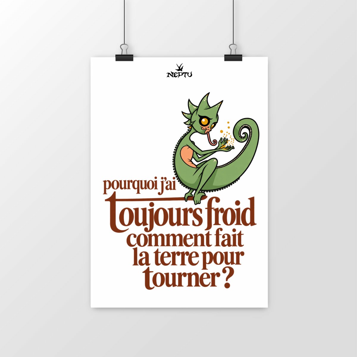 Poster Bisolaire - Caméléon fantastik