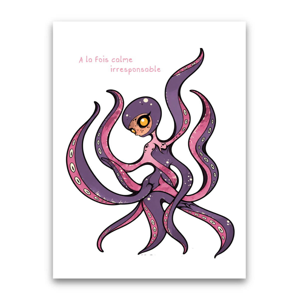 Sticker Bisolaire - pieuvre fantastik