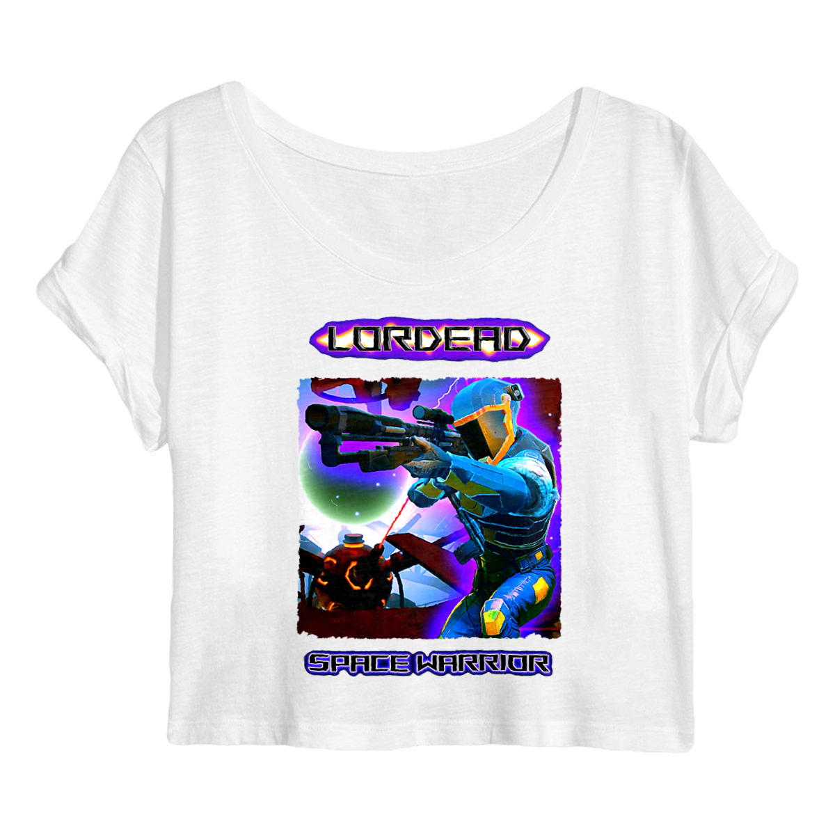 Crop top Femme 𝐋𝐎𝐑𝐃𝐄𝐀𝐃 - 𝐒𝐏𝐀𝐂𝐄 𝐖𝐀𝐑𝐑𝐈𝐎𝐑 - Image