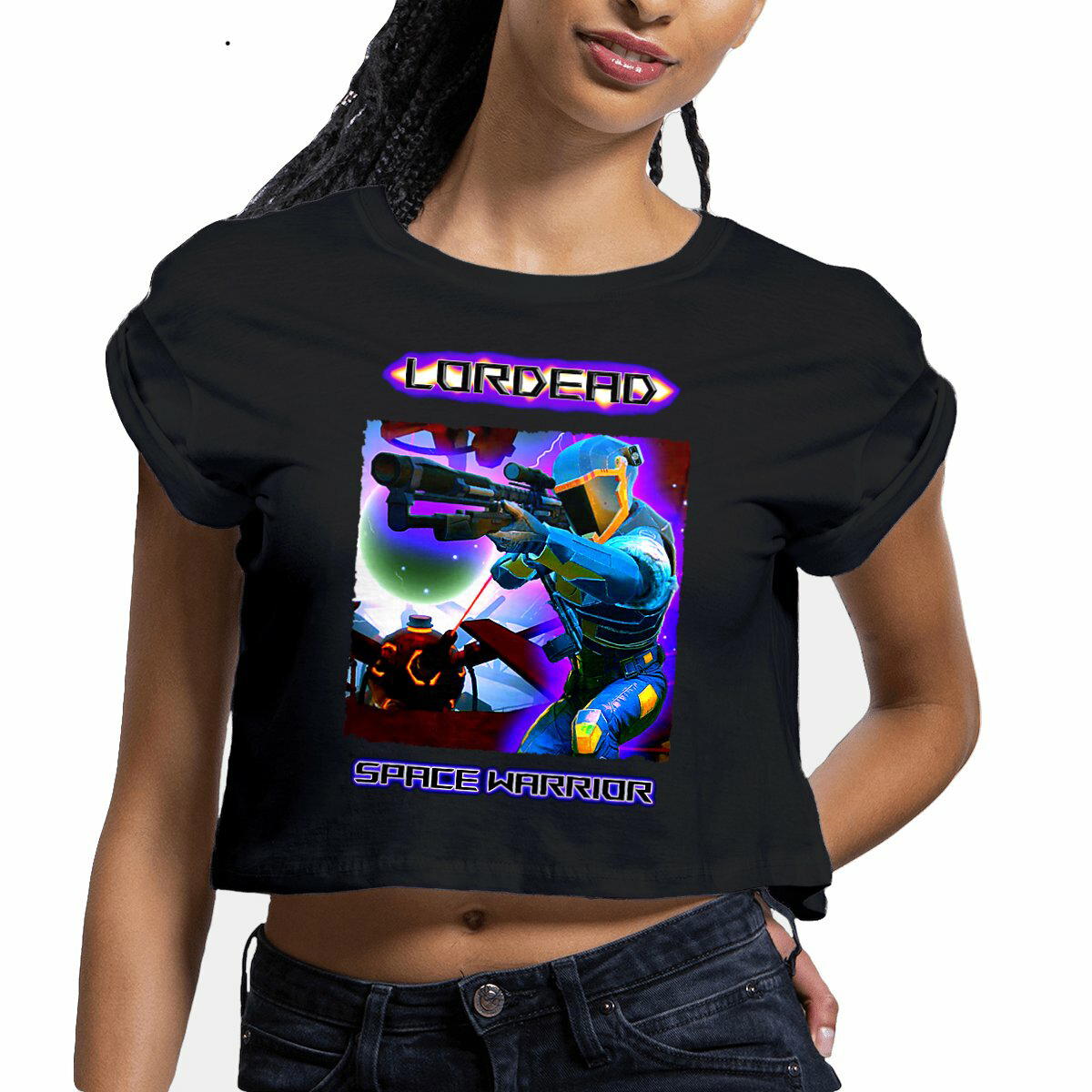 Crop top Femme 𝐋𝐎𝐑𝐃𝐄𝐀𝐃 - 𝐒𝐏𝐀𝐂𝐄 𝐖𝐀𝐑𝐑𝐈𝐎𝐑