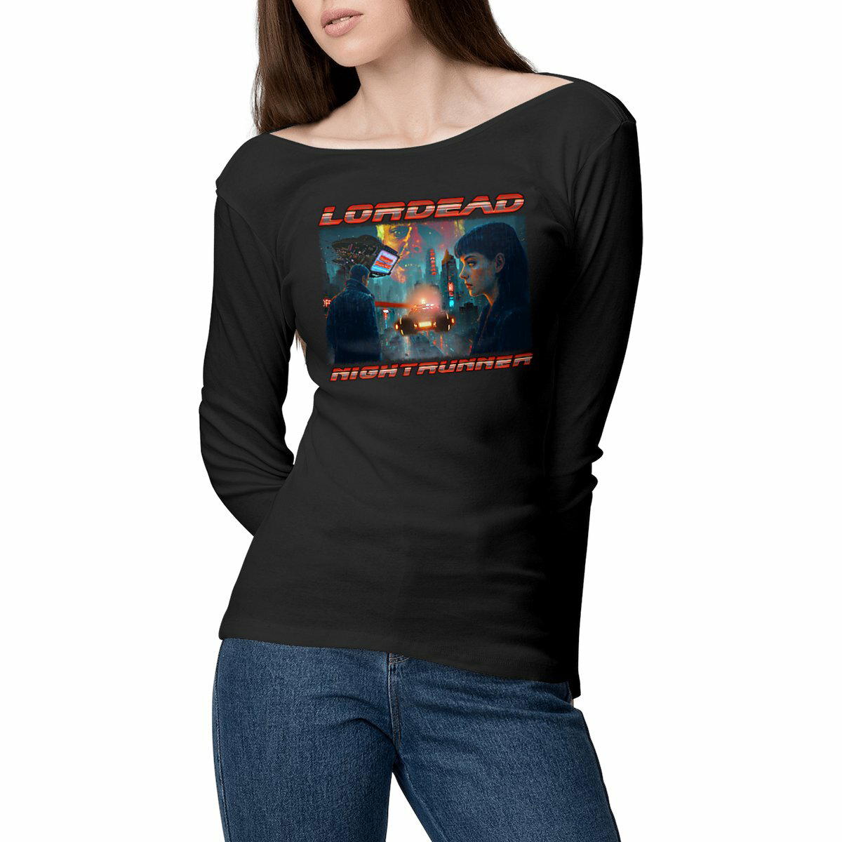 T-shirt Femme Léger manches longues 𝐋𝐎𝐑𝐃𝐄𝐀𝐃 - 𝙉𝙄𝙂𝙃𝙏𝙍𝙐𝙉𝙉𝙀𝙍