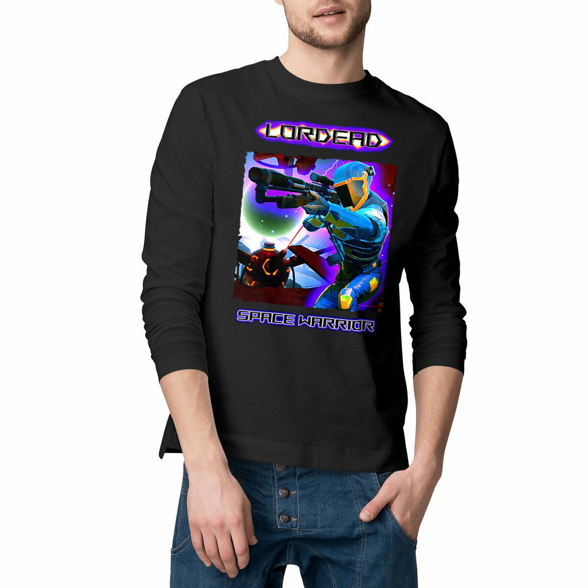 T-shirt Homme classique manches longues 𝐋𝐎𝐑𝐃𝐄𝐀𝐃 - 𝐒𝐏𝐀𝐂𝐄 𝐖𝐀𝐑𝐑𝐈𝐎𝐑