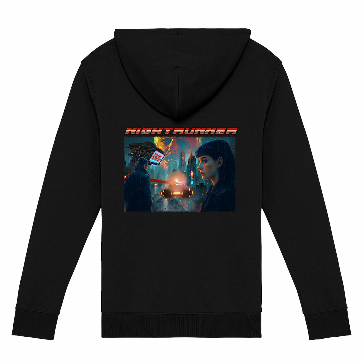 Sweat à capuche zippé unisexe 𝐋𝐎𝐑𝐃𝐄𝐀𝐃 - 𝙉𝙄𝙂𝙃𝙏𝙍𝙐𝙉𝙉𝙀𝙍 (Face+Dos)