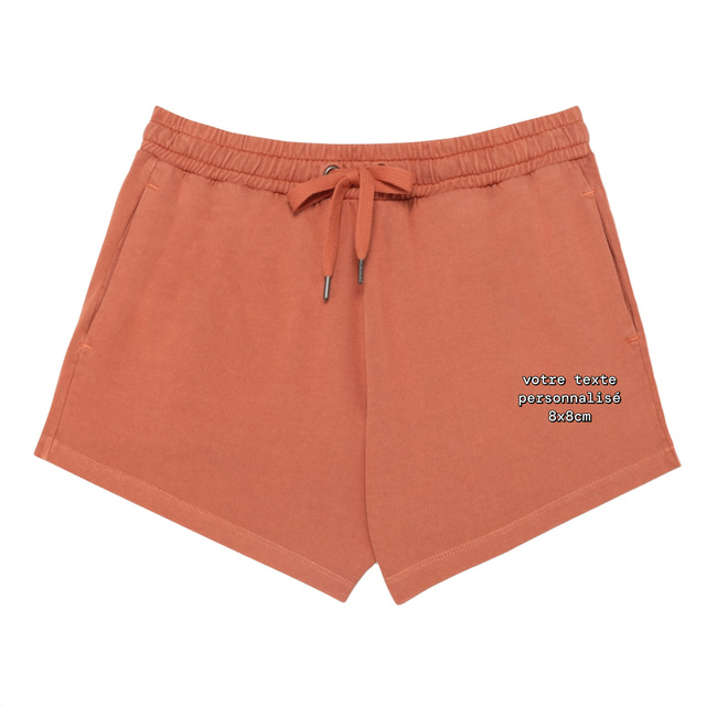 Image front Short Femme BIO - Texte à personnaliser