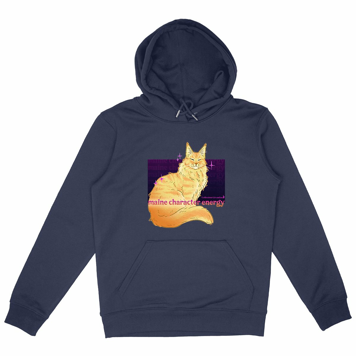 Image back Hoodie Maine Character Energy - Maine Coon
