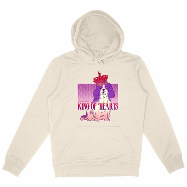 Image front Hoodie King of Hearts - Cavalier King Charles