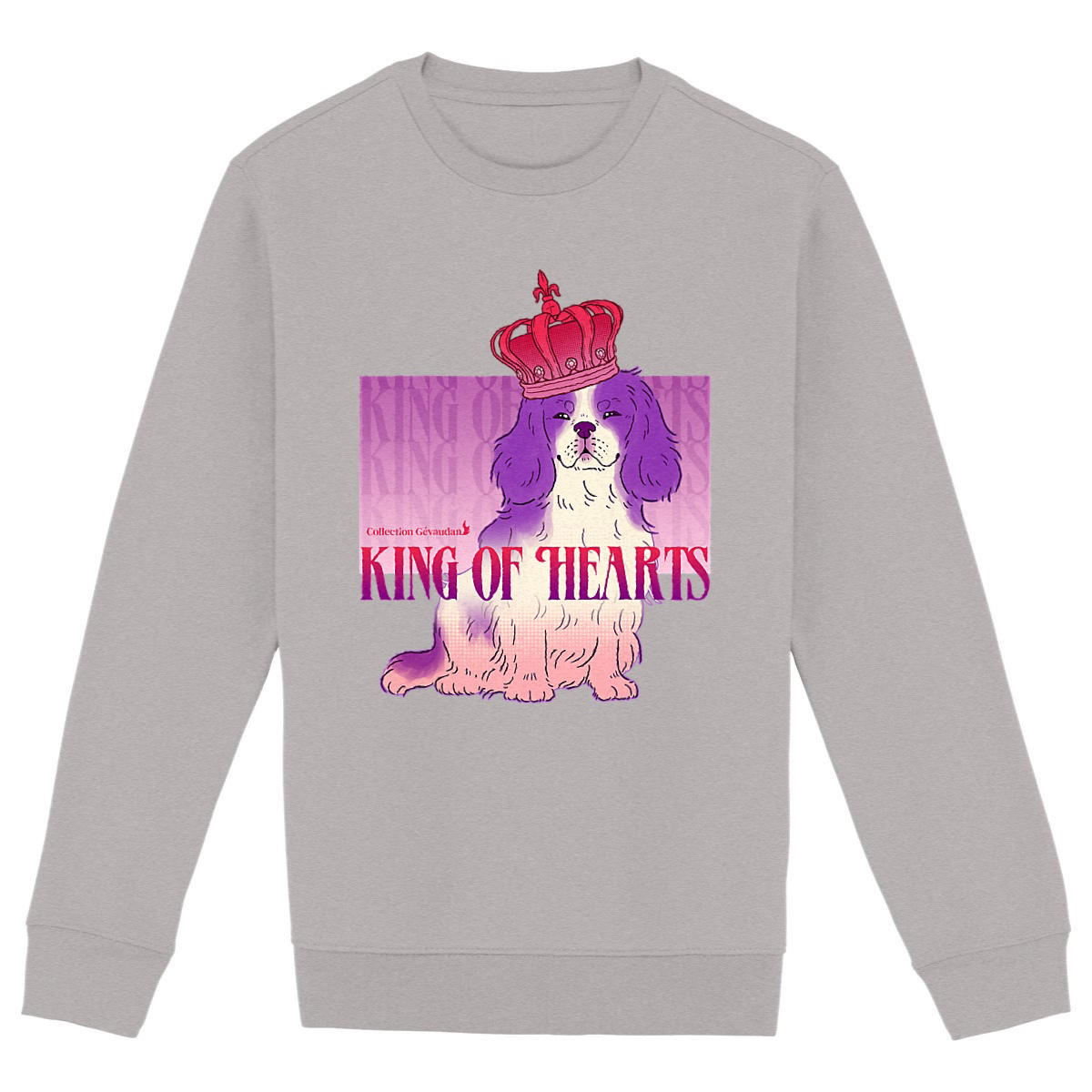 Image back Sweatshirt King of Hearts - Cavalier King Charles