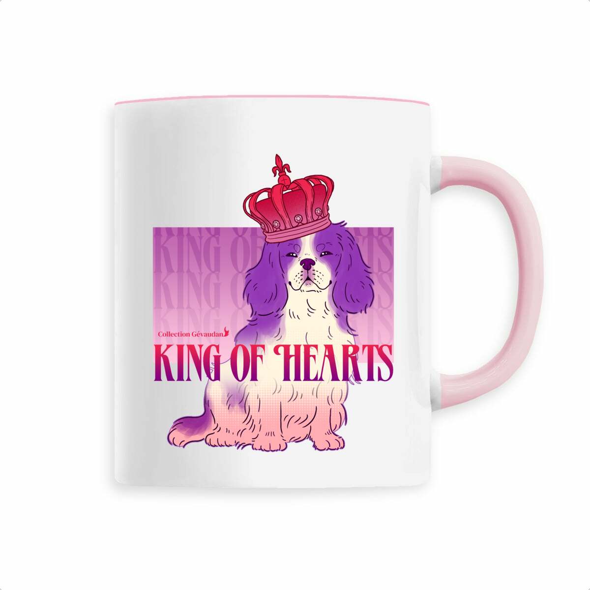 Image back Mug King of Hearts - Cavalier King Charles