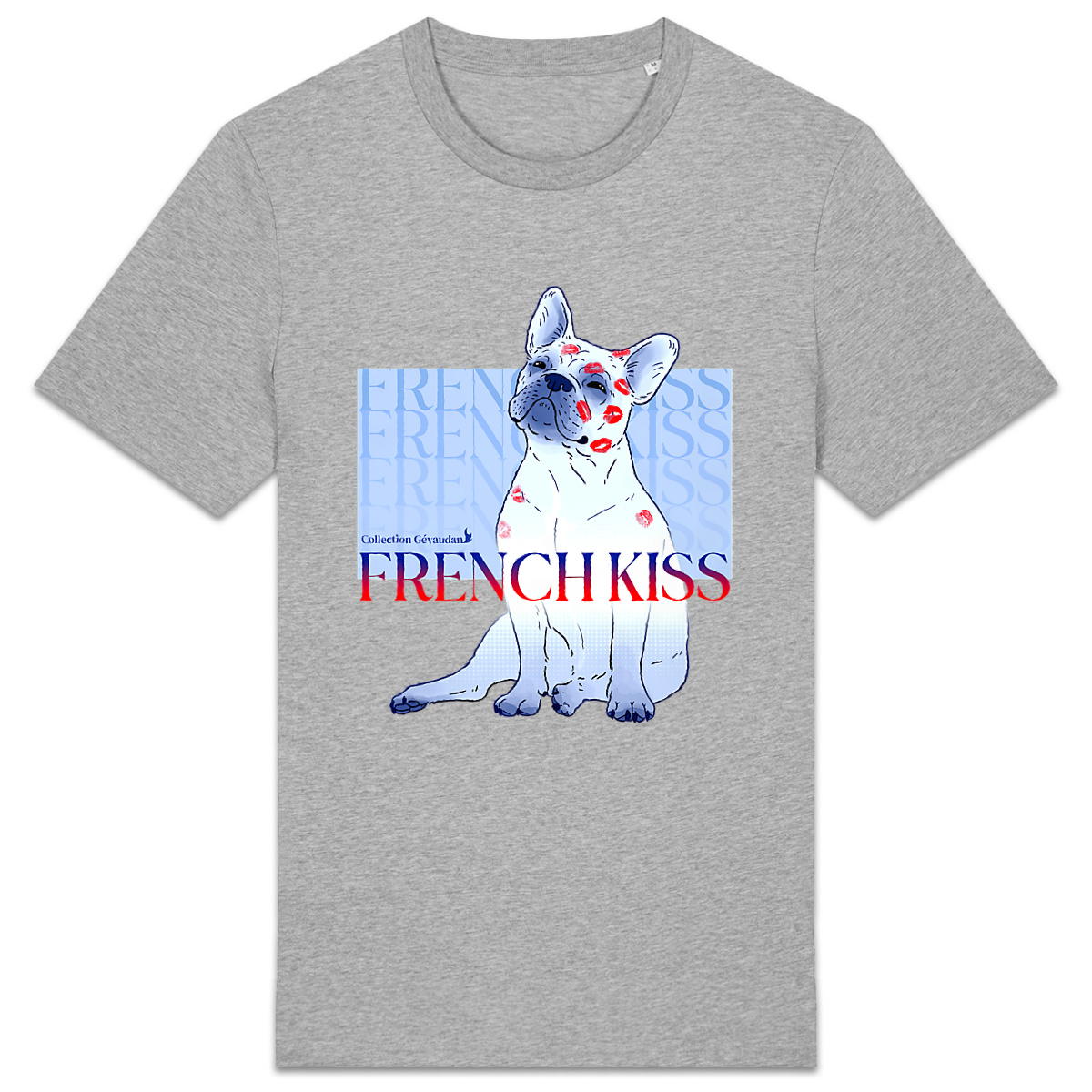 Image back T-Shirt BIO French Kiss - Bouledogue Français