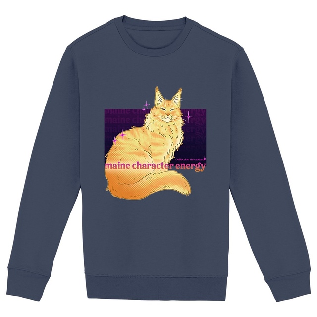 Image back Sweatshirt Maine Character Energy - Maine Coon