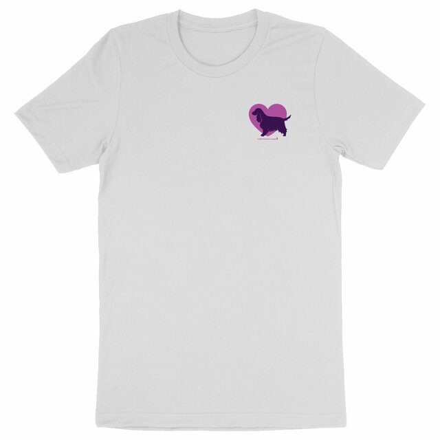 Image front T-Shirt BIO Cœur de Cocker