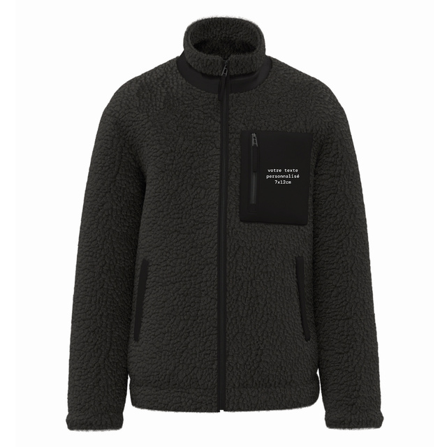 Image du produit Veste Sherpa - Texte à personnaliser