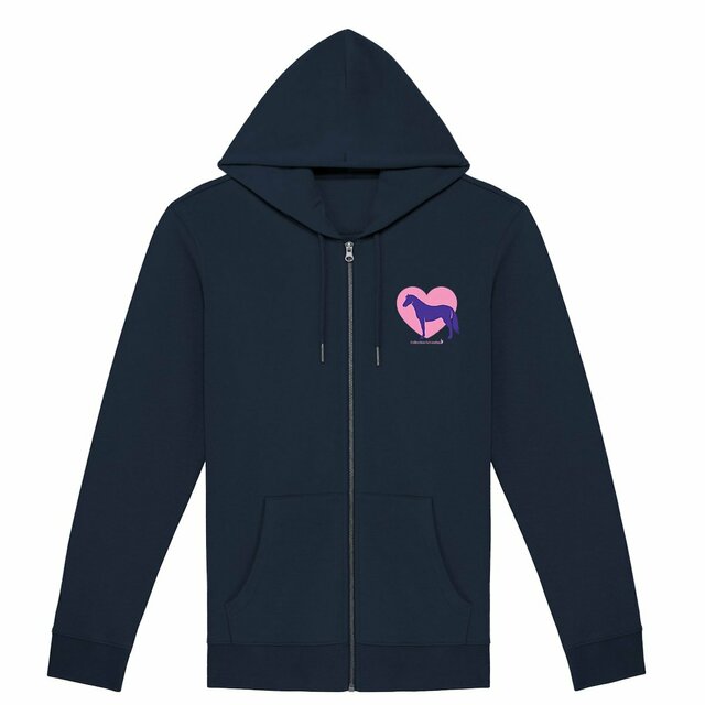 Image back Hoodie Zippé Cœur de Dada