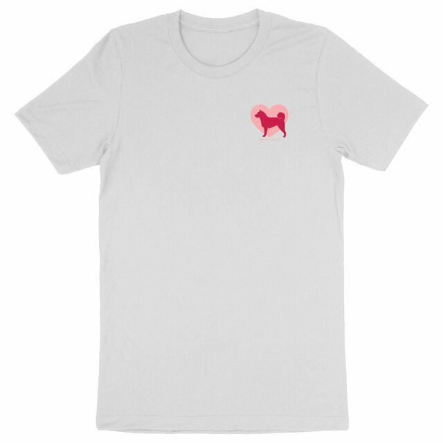Image front T-Shirt BIO Cœur de Shib