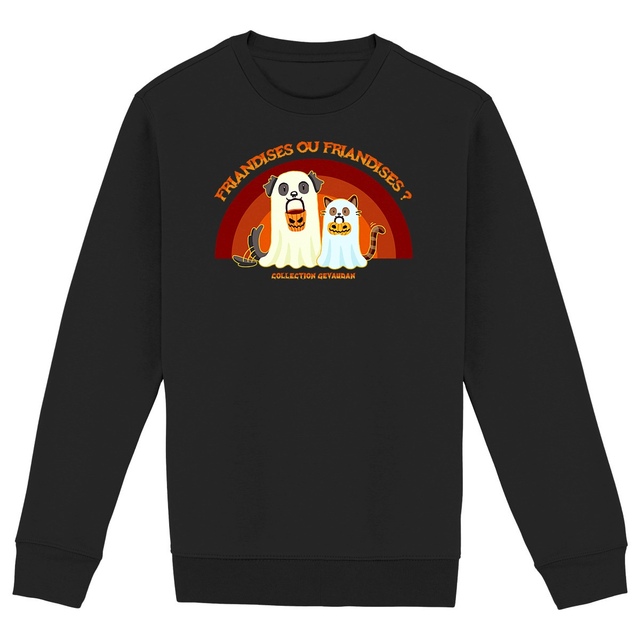 Image back Sweatshirt Friandises ou Friandises