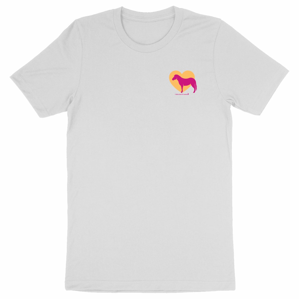 Image front T-Shirt BIO Cœur de Poney