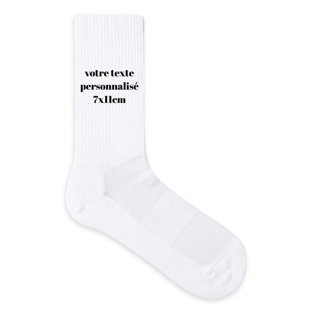 Image front Chaussettes - Texte à personnaliser