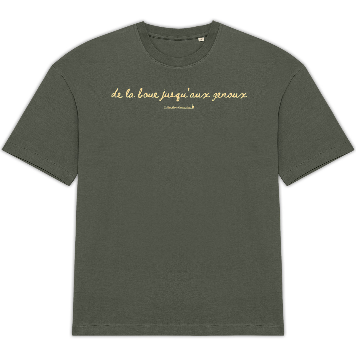 Image front T-Shirt BIO Oversize De la boue jusqu'aux genoux