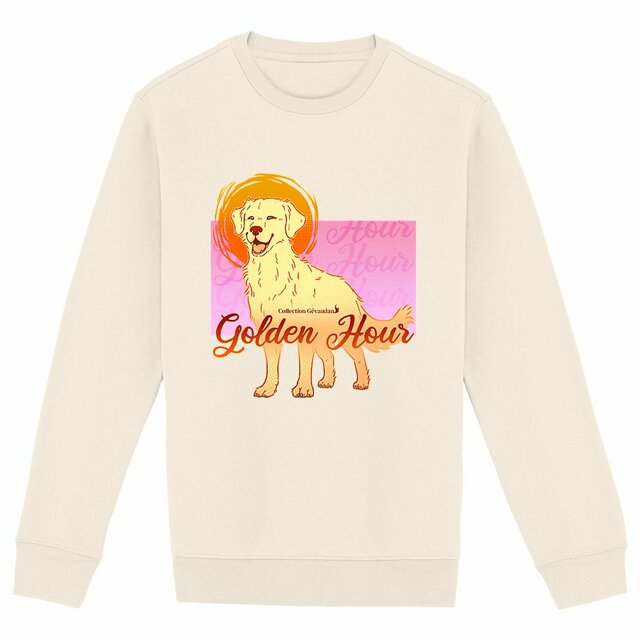 Image front Sweatshirt Golden Hour - Golden Retriever