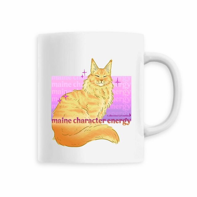 Image back Mug Maine Character Energy - Maine Coon