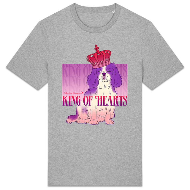 Image back T-Shirt BIO King of Hearts - Cavalier King Charles