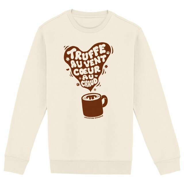 Image front Sweatshirt Truffe au Vent Cœur au Chaud