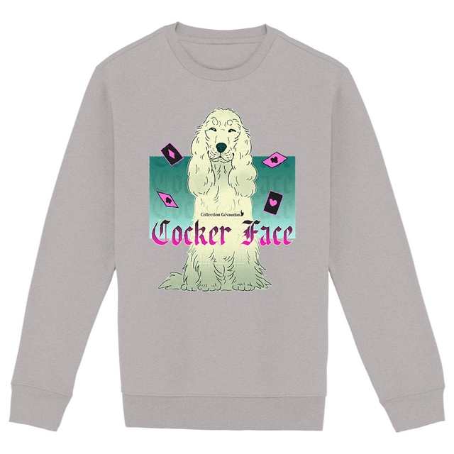 Image back Sweatshirt Cocker Face - Cocker Anglais