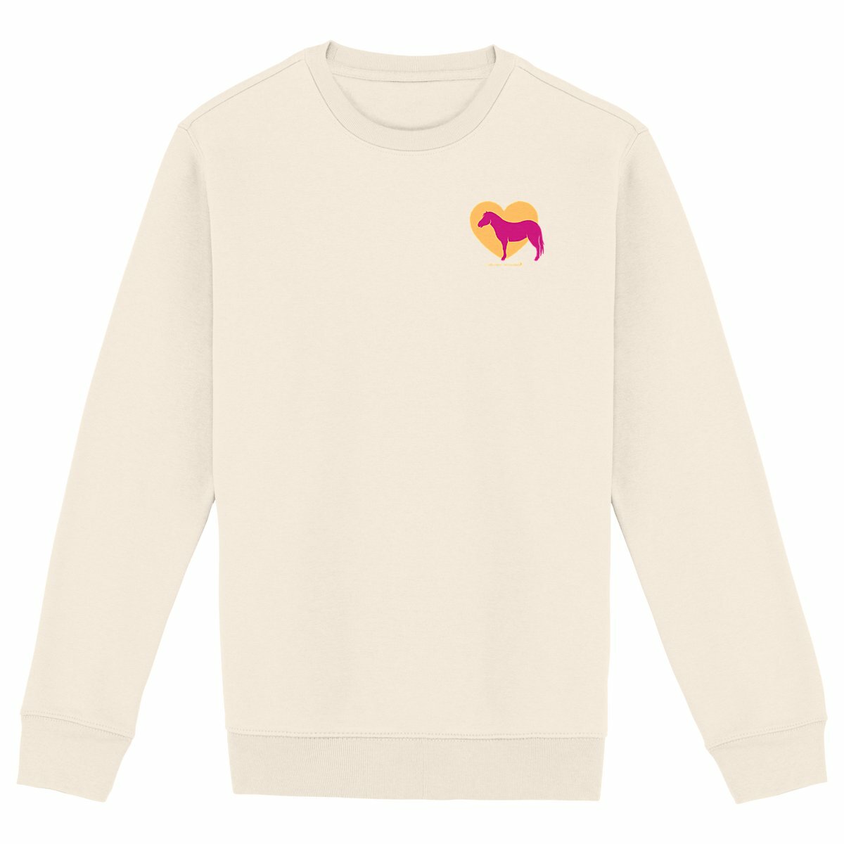 Image front Sweatshirt Cœur de Poney