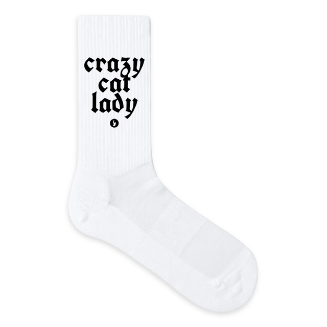 Image front Chaussettes Crazy cat lady