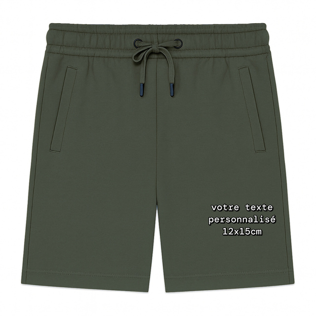 Image front Short Homme BIO - Texte à personnaliser