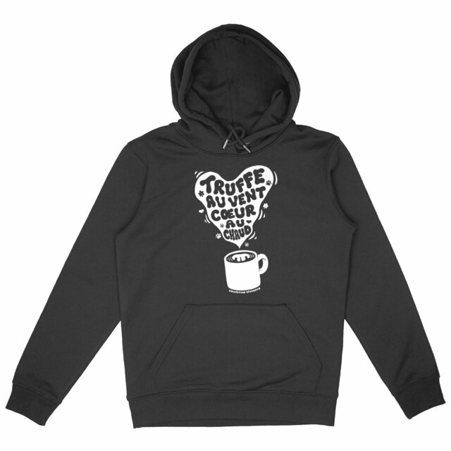 Image front Hoodie Truffe au Vent Cœur au Chaud