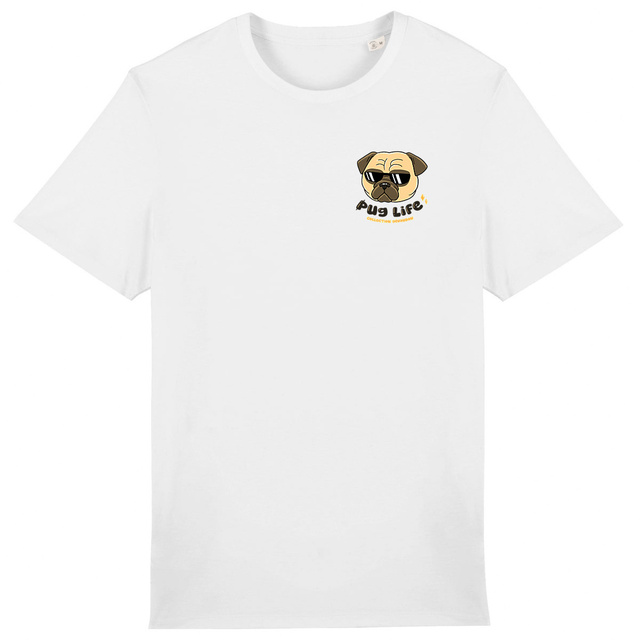 Image front T-Shirt Pug Life Fauve