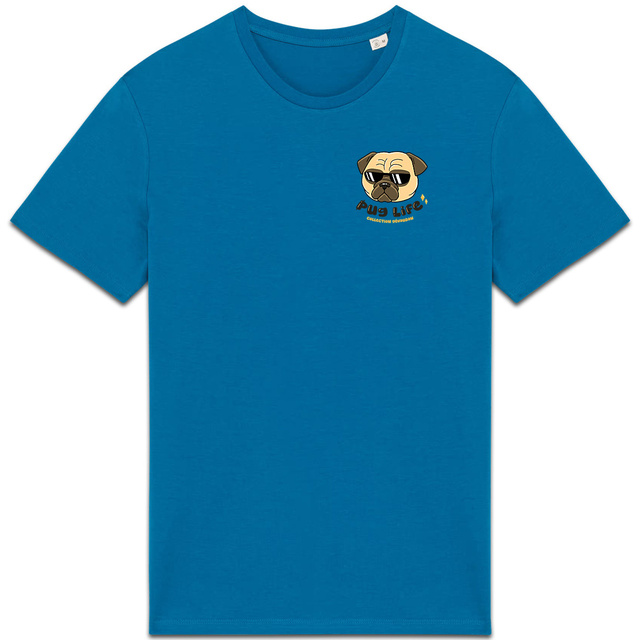 Image back T-Shirt Pug Life Fauve