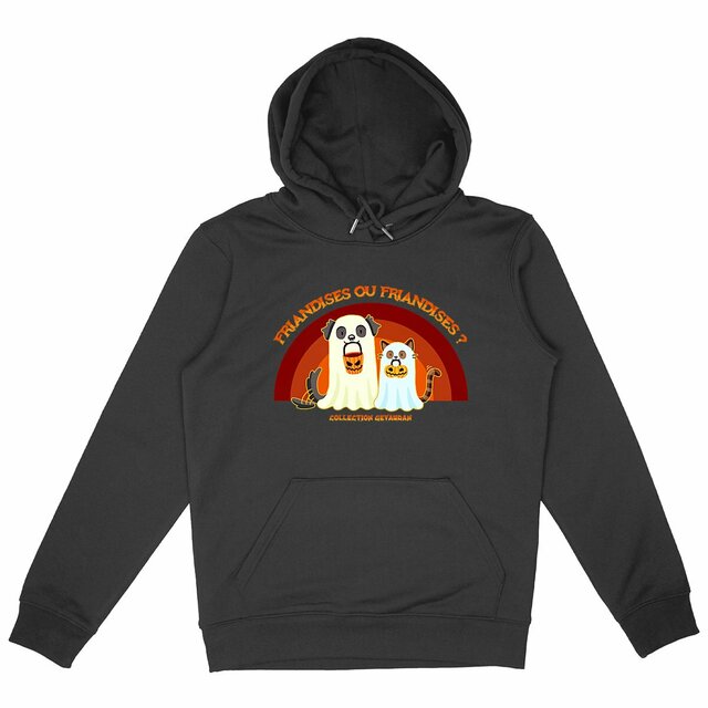 Image back Hoodie Friandises ou Friandises