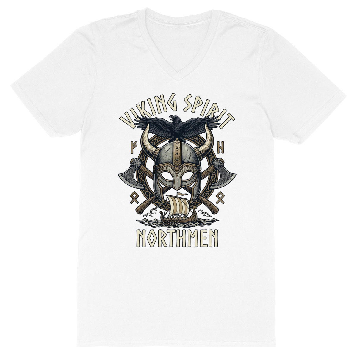 Image back Viking Spirit - Northmen - T-shirt Homme Col V