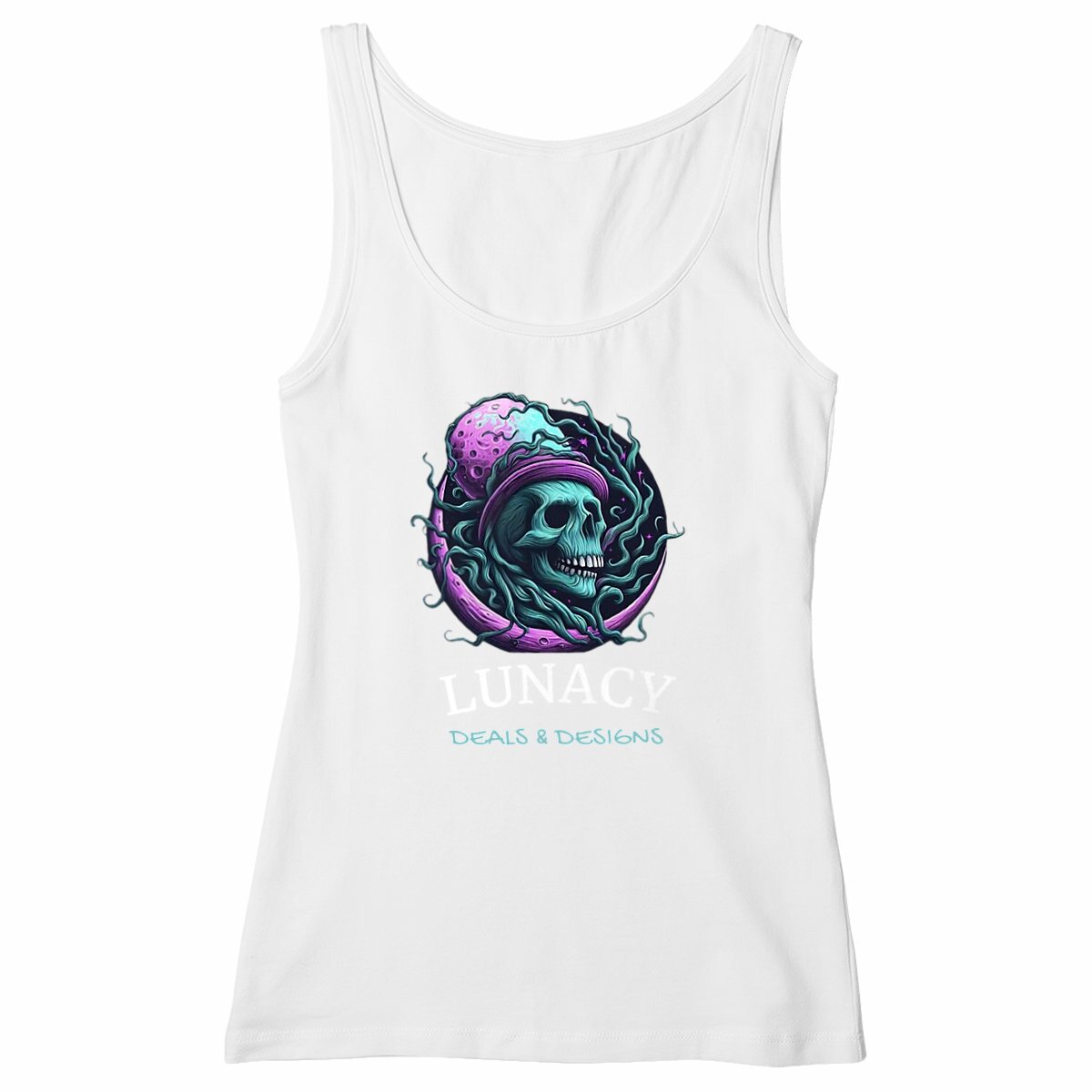 Image back Lunacy Deals & Designs Women's Lightweight Cotton Tank Top 