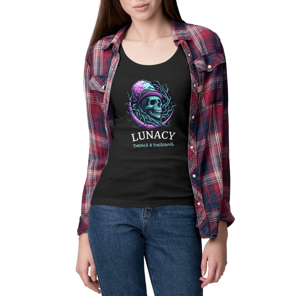 Image front Lunacy Deals & Designs Women's Lightweight Cotton Tank Top 